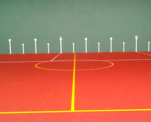 Pista polideportiva con resina deportiva Maxfloor Sport System